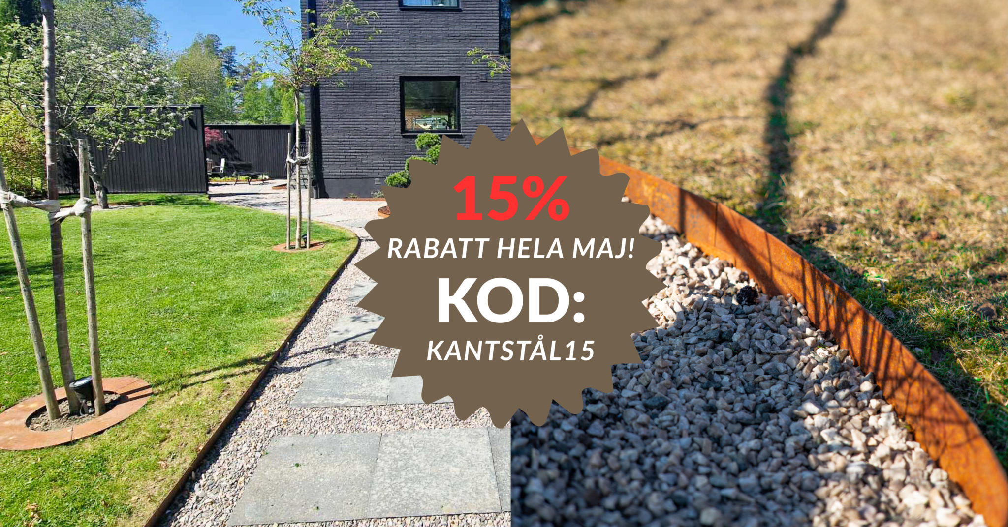 rabatt kantstål rea